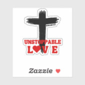 Onstuitbare Liefde – Romeinen 5:8 Sticker (Vel)