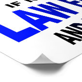 Onstuitbare problemen Funny Poster (Hoek)