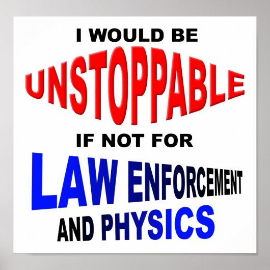 Onstuitbare problemen Funny Poster (Voorkant)