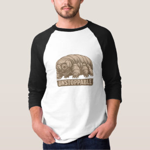 Onstuitbare Tardigrade Vintage Kunst Wetenschap T-shirt