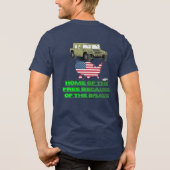Onstuitbare veteranen Tri-Blend shirt (Achterkant)