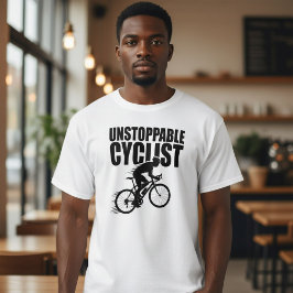 Onstuitbare Wielrenner Racende Silhouet T-shirt