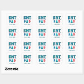 ONT-Specialist Medisch Ontwerp Vierkante Sticker (Vel)