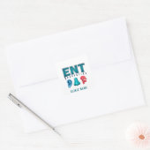 ONT-Specialist Medisch Ontwerp Vierkante Sticker (Envelop)