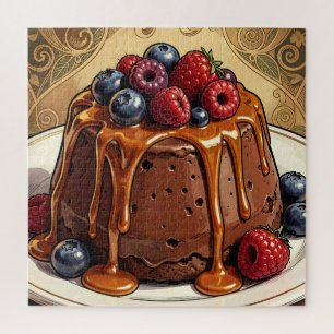 Ontaarde Chocolade Caramel Besjes Cake Legpuzzel