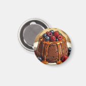Ontaarde Chocolade Caramel Besjes Cake Magneet (Voorkant / Achterkant)