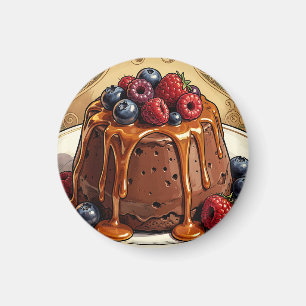 Ontaarde Chocolade Caramel Besjes Cake Magneet