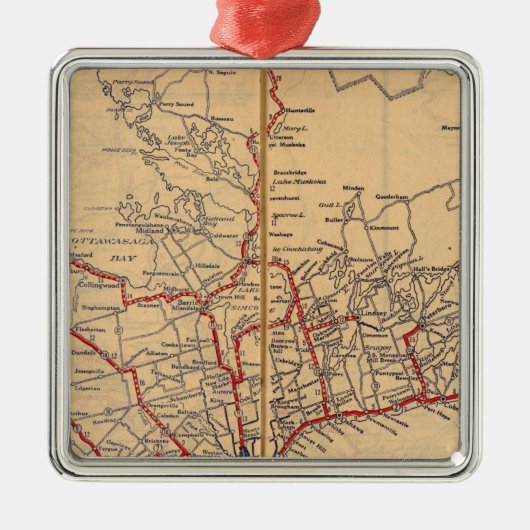 Ontario 3 metalen ornament (Voorkant)