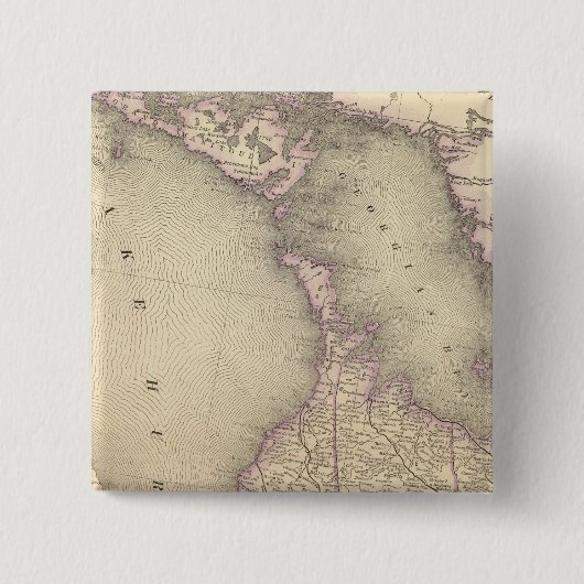 Ontario 3 vierkante button 5,1 cm (Voorkant)