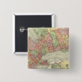 Ontario 4 vierkante button 5,1 cm (Voorkant /achterkant)