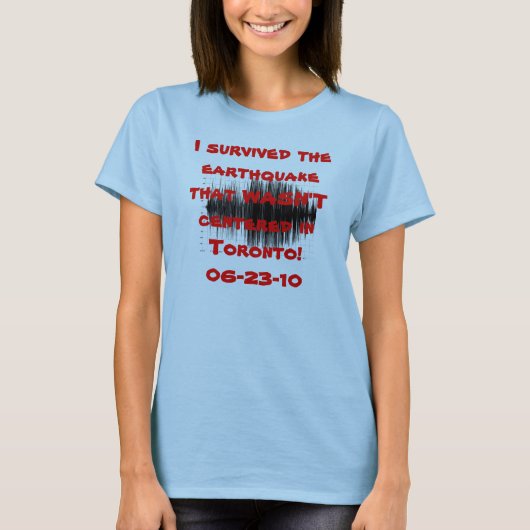 Ontario aardbevingen t-shirt (Voorkant)