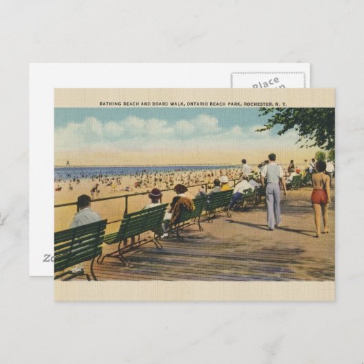  Ontario Beach Park Rochester Post Card Briefkaart (Voorkant / Achterkant)