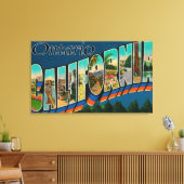 Ontario, Californië - grote lettertjes Canvas Afdruk (Insitu (Woonkamer))