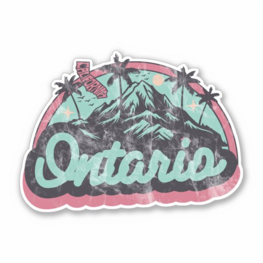 Ontario, Californië Sticker (Voorkant)