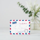 Ontario Canada Air Mail Zitplaatsen Kaart Wedding Plaatskaartje (Staand voorkant)