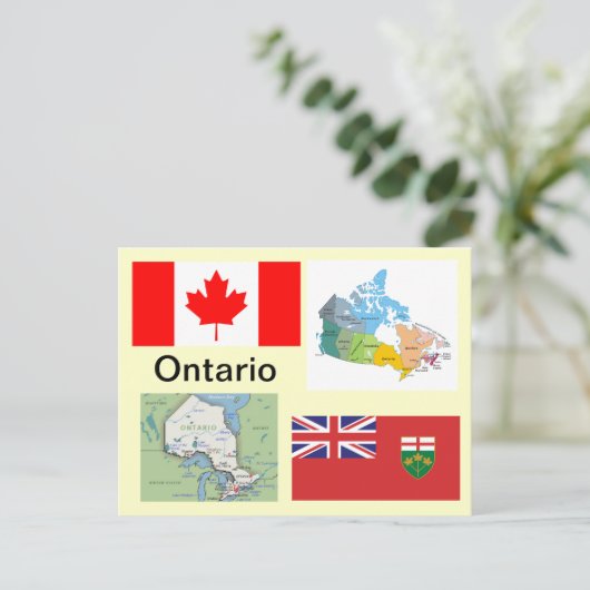 Ontario Canada Briefkaart (Staand voorkant)