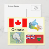 Ontario Canada Briefkaart (Voorkant / Achterkant)
