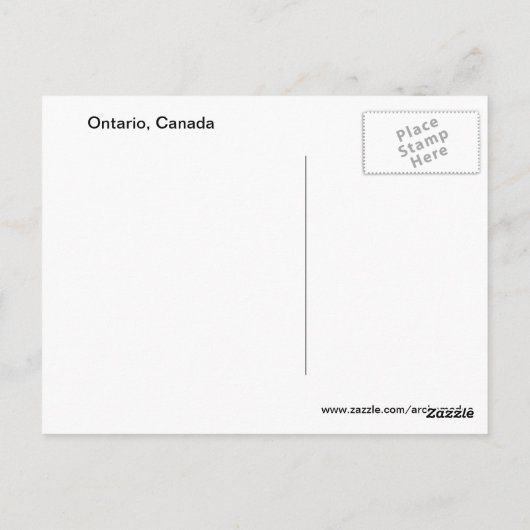 Ontario Canada Briefkaart (Achterkant)