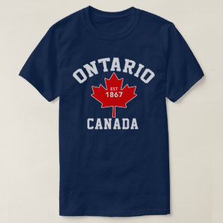 Ontario Canada Est.1867 Patriotic T Shirt