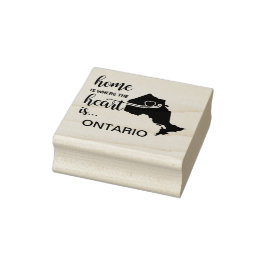 Ontario Canada Home is waar het hart ligt Rubberstempel