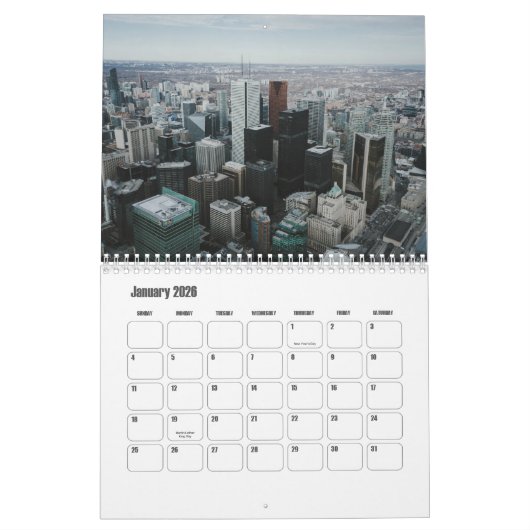 Ontario-Canada kalender (Jan 2026)