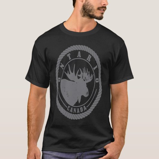 Ontario Canada Moose  Hiking Camping Natuur T-shirt (Voorkant)