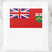 ONTARIO CANADA RECHTHOEKIGE STICKER (Tas)