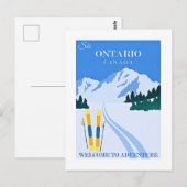 Ontario, Canada reisposter, Briefkaart (Voorkant / Achterkant)