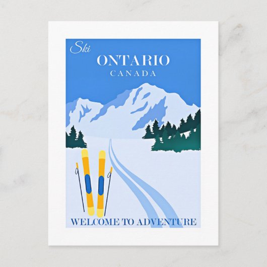Ontario, Canada reisposter, Briefkaart (Voorkant)