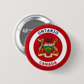 ONTARIO, CANADA RONDE BUTTON 5,7 CM (Voorkant /achterkant)