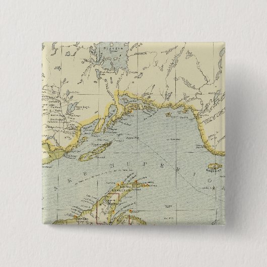 Ontario, Canada Vierkante Button 5,1 Cm (Voorkant)