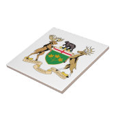 Ontario (Canada) Wapenstaart Tegeltje (Zijkant)