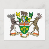 Ontario Coat of Arms Briefkaart (Voorkant)