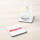 "#Ontario " Cute Design. Bestel nu Bier Onderzetter (Rechterzijde)
