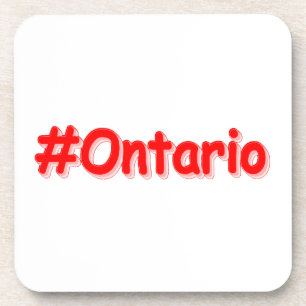 "#Ontario " Cute Design. Bestel nu Bier Onderzetter