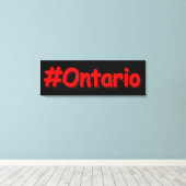 "#Ontario " Cute Design. Bestel nu Canvas Afdruk (Insitu (Houten vloer))