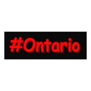 "#Ontario " Cute Design. Bestel nu Foto Afdruk