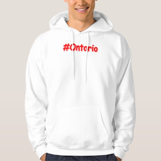 "#Ontario " Cute Design. Bestel nu Hoodie (Voorkant)