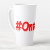 "#Ontario " Cute Design. Bestel nu Latte Mok (Linkerhoek)