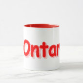 "#Ontario " Cute Design. Bestel nu Mok (Midden)