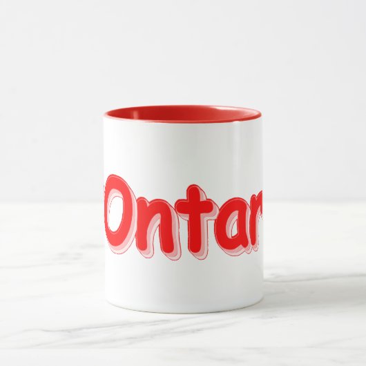 "#Ontario " Cute Design. Bestel nu Mok (Midden)
