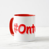 "#Ontario " Cute Design. Bestel nu Mok (Voorkant links)