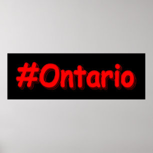 "#Ontario " Cute Design. Bestel nu Poster