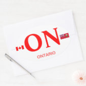Ontario* Euro-stijl ovale sticker (Envelop)