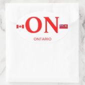 Ontario* Euro-stijl ovale sticker (Tas)