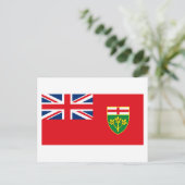 Ontario Flag Briefkaart (Staand voorkant)