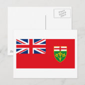 Ontario Flag Briefkaart (Voorkant / Achterkant)