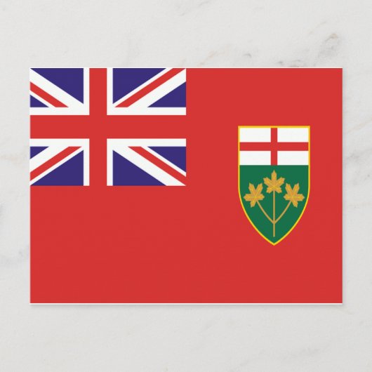 Ontario Flag Briefkaart (Voorkant)