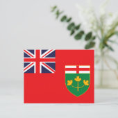 ONTARIO FLAG BRIEFKAART (Staand voorkant)