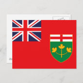 ONTARIO FLAG BRIEFKAART (Voorkant / Achterkant)